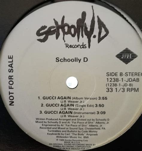 schoolly d gucci again|Livin’ in the Jungle / Gucci Again by Schoolly D .